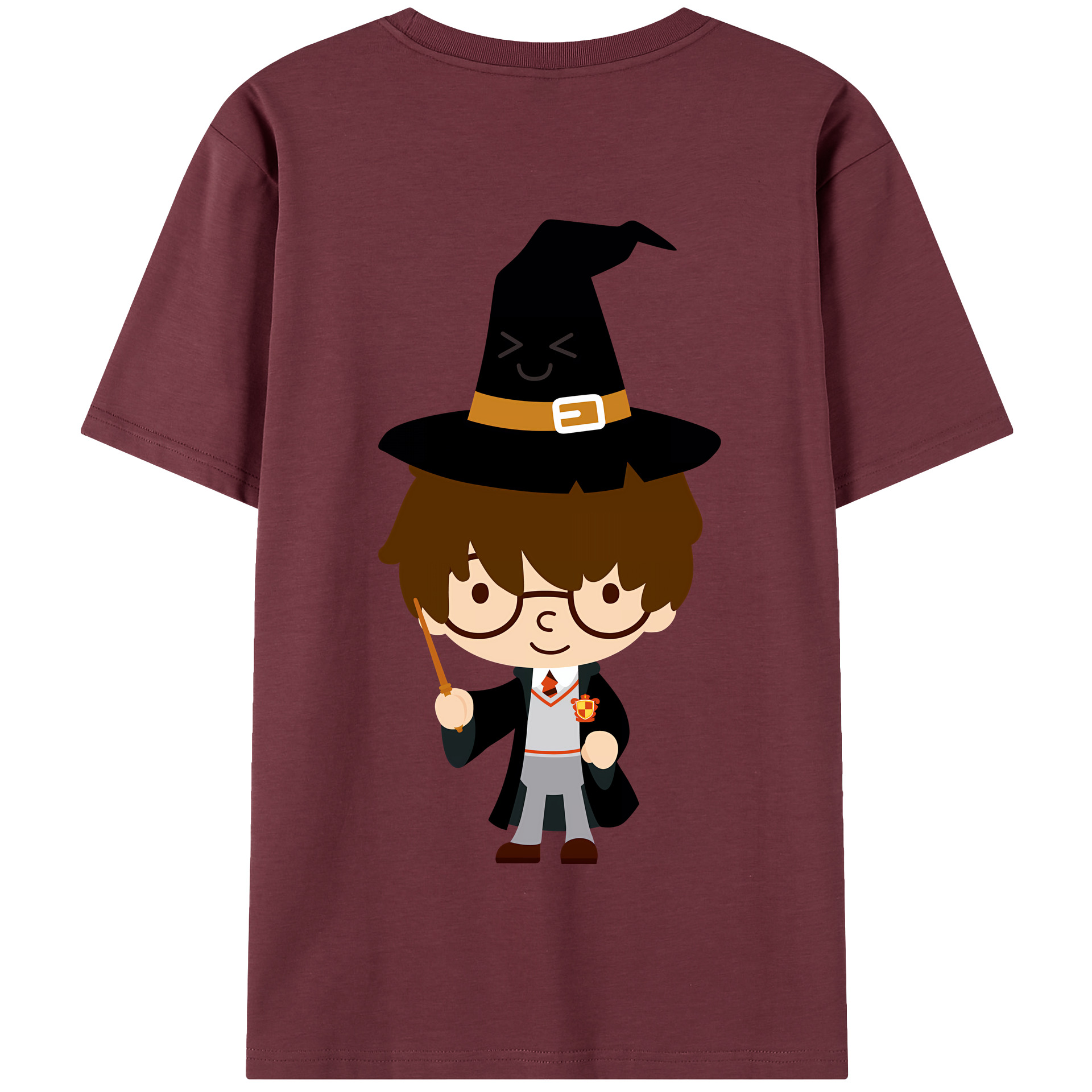（画像用） Harry Potter ハリー・ポッターシリーズ 綿100％半袖Tシャツ（背面プリント）
